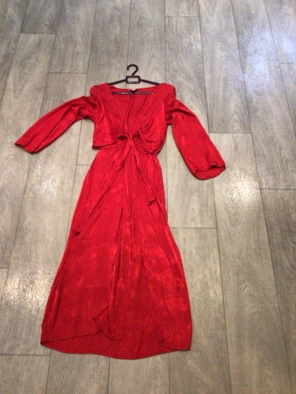 Topshop Topshop satin effect dress