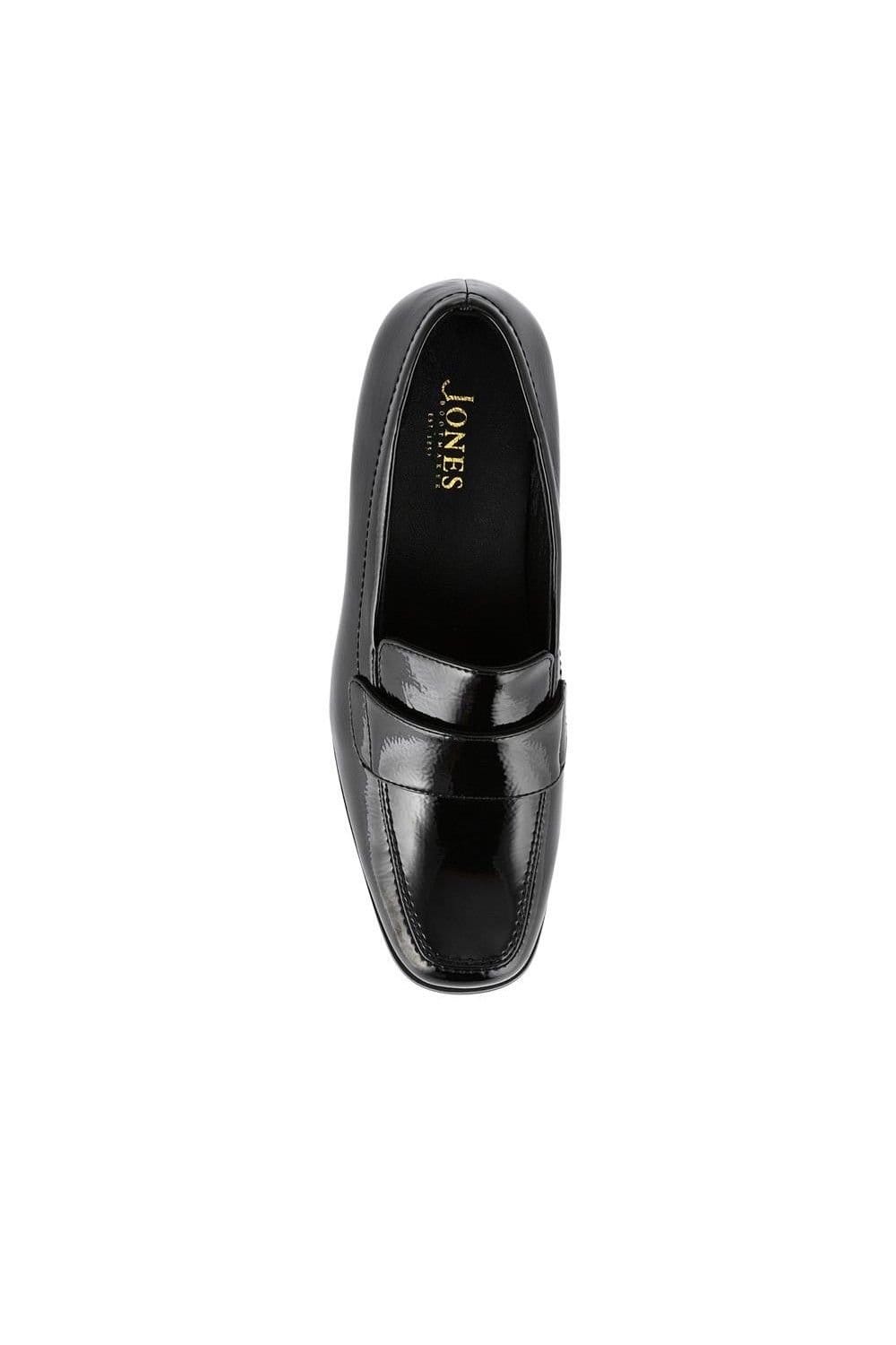 Jones Bootmaker Jones Bootmaker Women's Brielle Patent Leather Heeled Loafers in Jet Black - 4