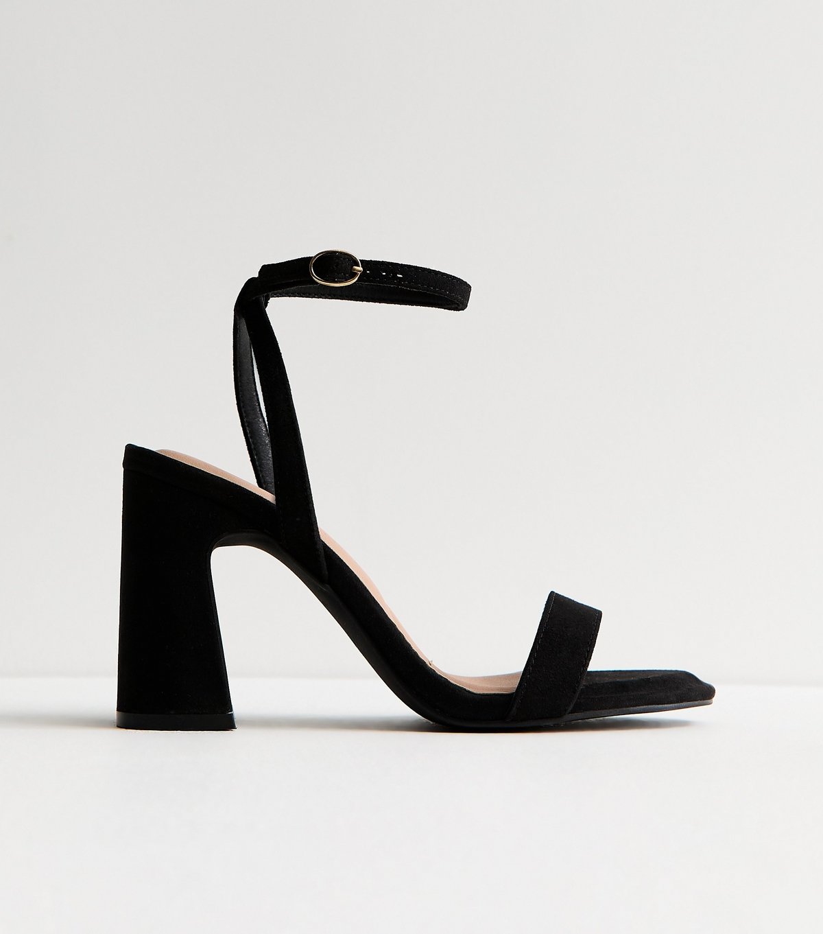 New Look Women's Black Faux Suede Block Heel Sandals New Look - 2