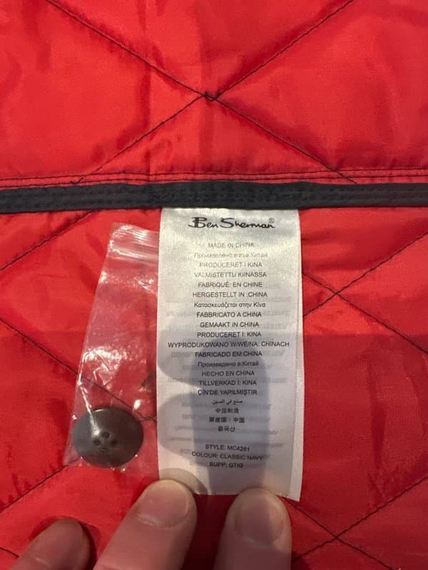 Ben Sherman Ben Sherman Quilted Gilet Vest Navy Blue Size L – Classic Smart Casual Bodywarmer