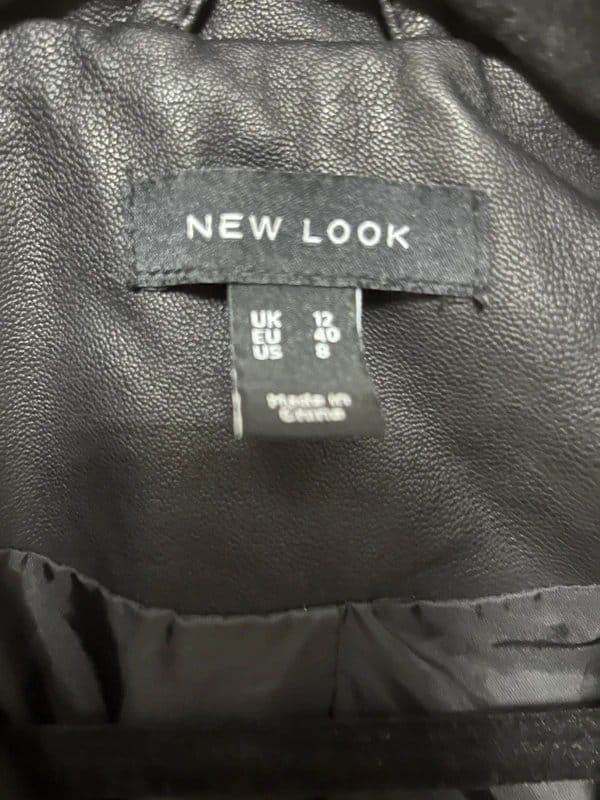 New Look Black Faux Leather Jacket