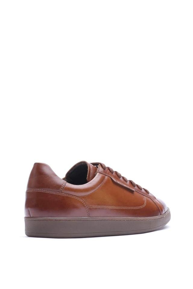 Base London Base London Men's Zammo Lace Up Trainer in Tan - 2