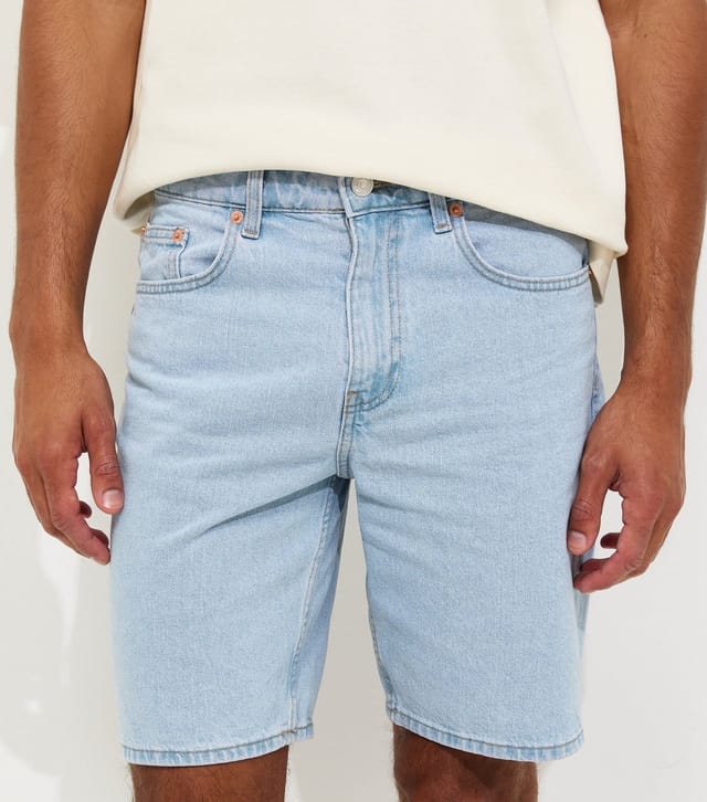 Only and Sons Men's Light Blue Denim Shorts Only and Sons New Look - 3