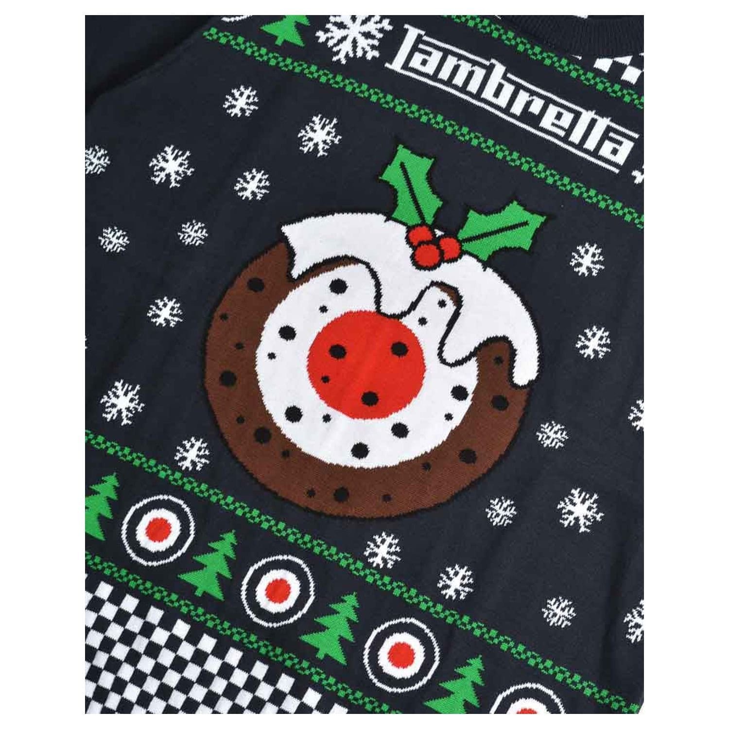Lambretta Lambretta Men's AW25 Target Christmas Jumper in Navy - 4