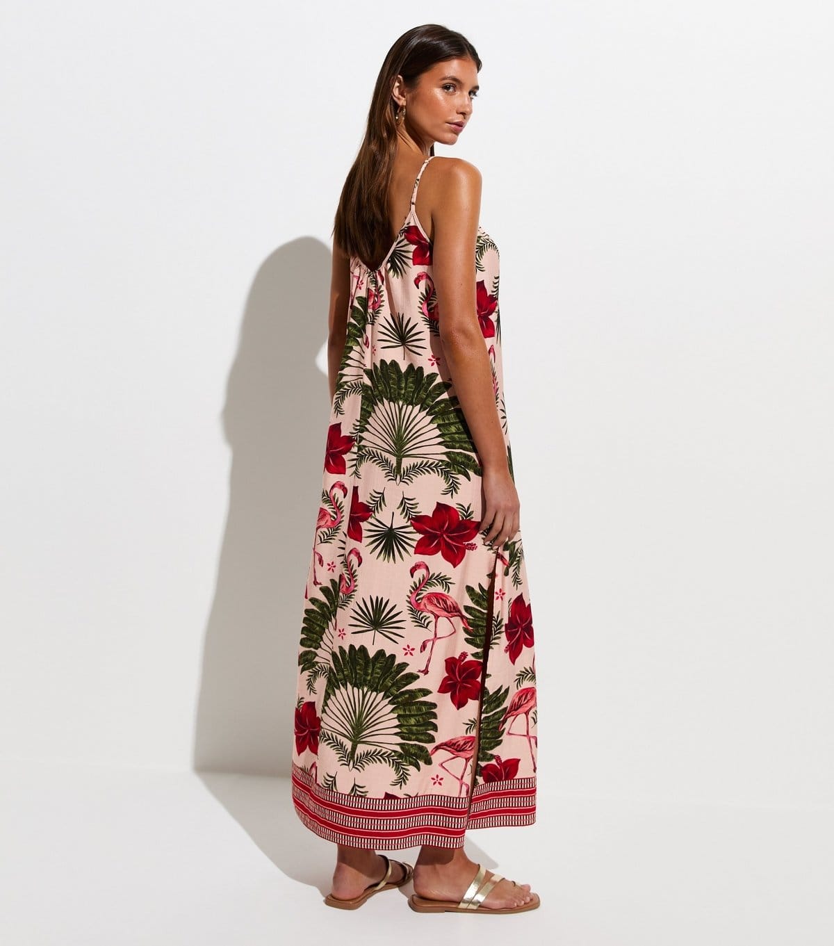 New Look Women's Pink Flamingo Print Maxi Dress New Look - 4