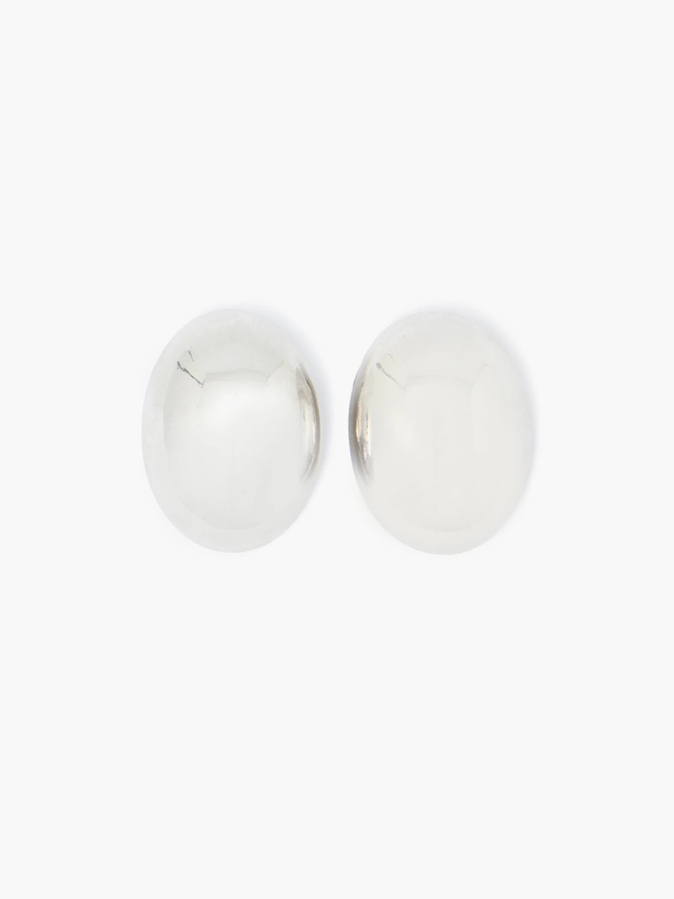 French Connection Dome Stud Earrings Silver - 1