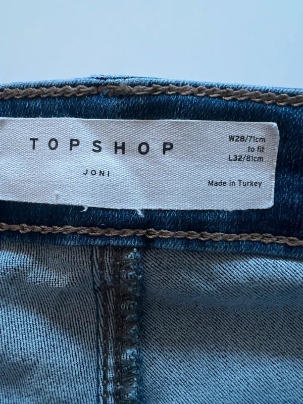 Topshop Topshop Joni jeans - size W28/L32