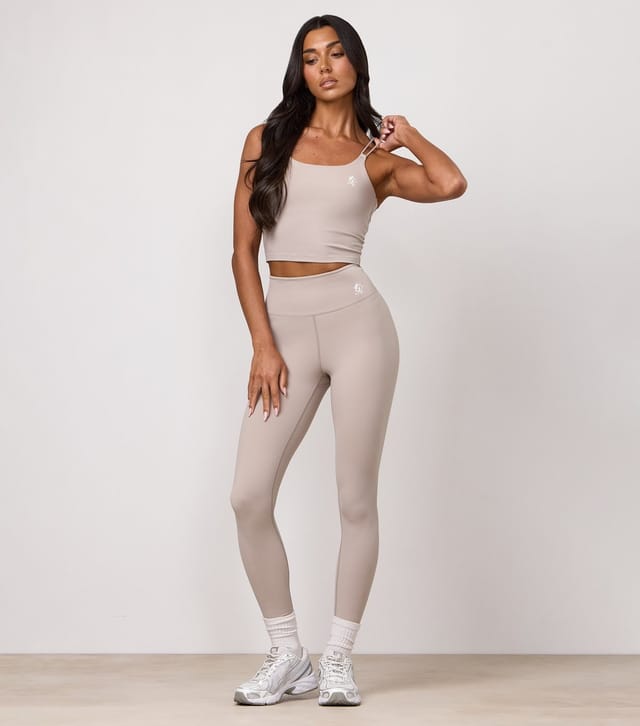 Gym King Women's Stone 365 Logo Print Leggings Gym King New Look - 2