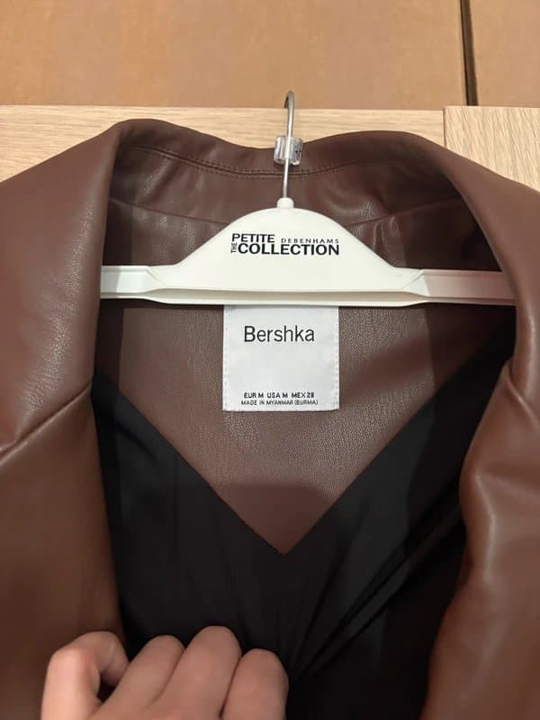 Bershka Bershka faux leather blazer