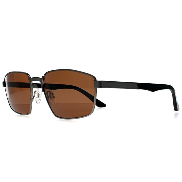 Serengeti Serengeti Men's Rectangle Matte Gunmetal Mineral Polarized Drivers Photochromic Kean in Grey - 2