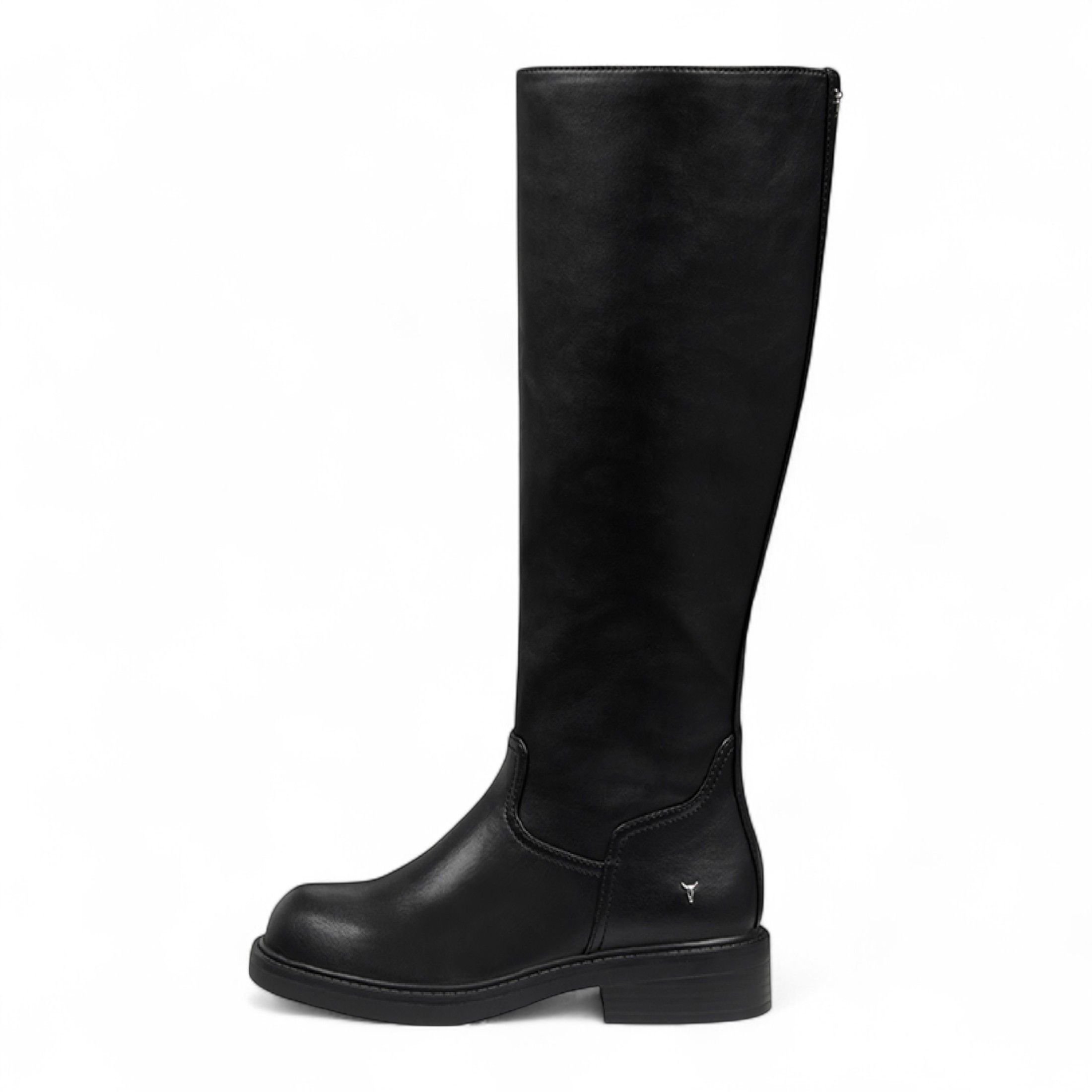 Windsor Smith Windsor Smith Women's Fuax Leather Knee High Tall Boots - Blessing in Black - 3