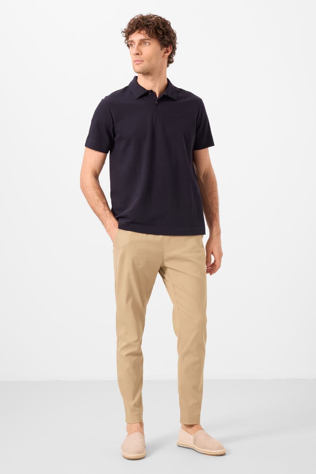 Tommy Life Tommy Life Men's Straight-Leg Gabardine Chinos in Tan