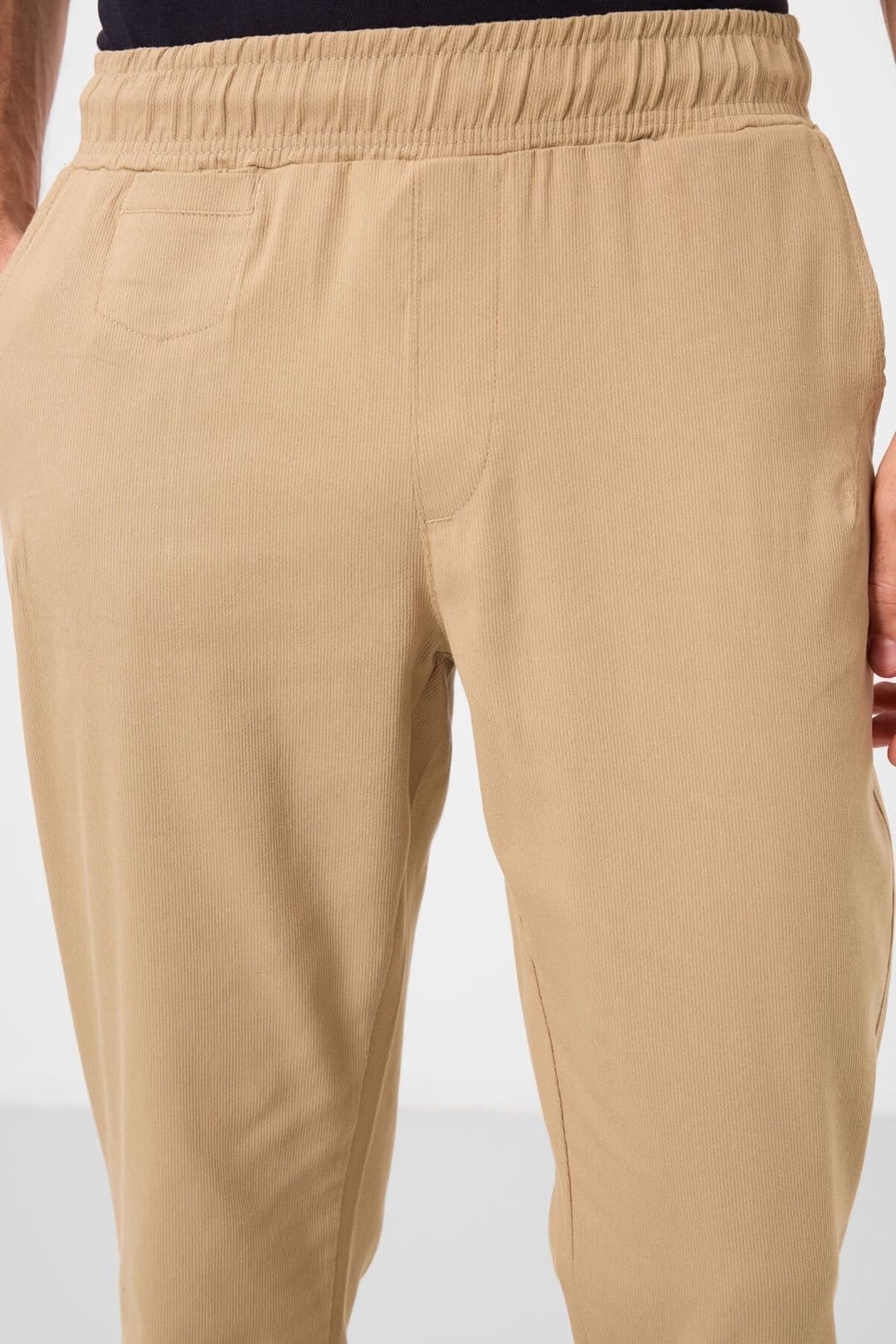 Tommy Life Tommy Life Men's Straight-Leg Gabardine Chinos in Tan - 4