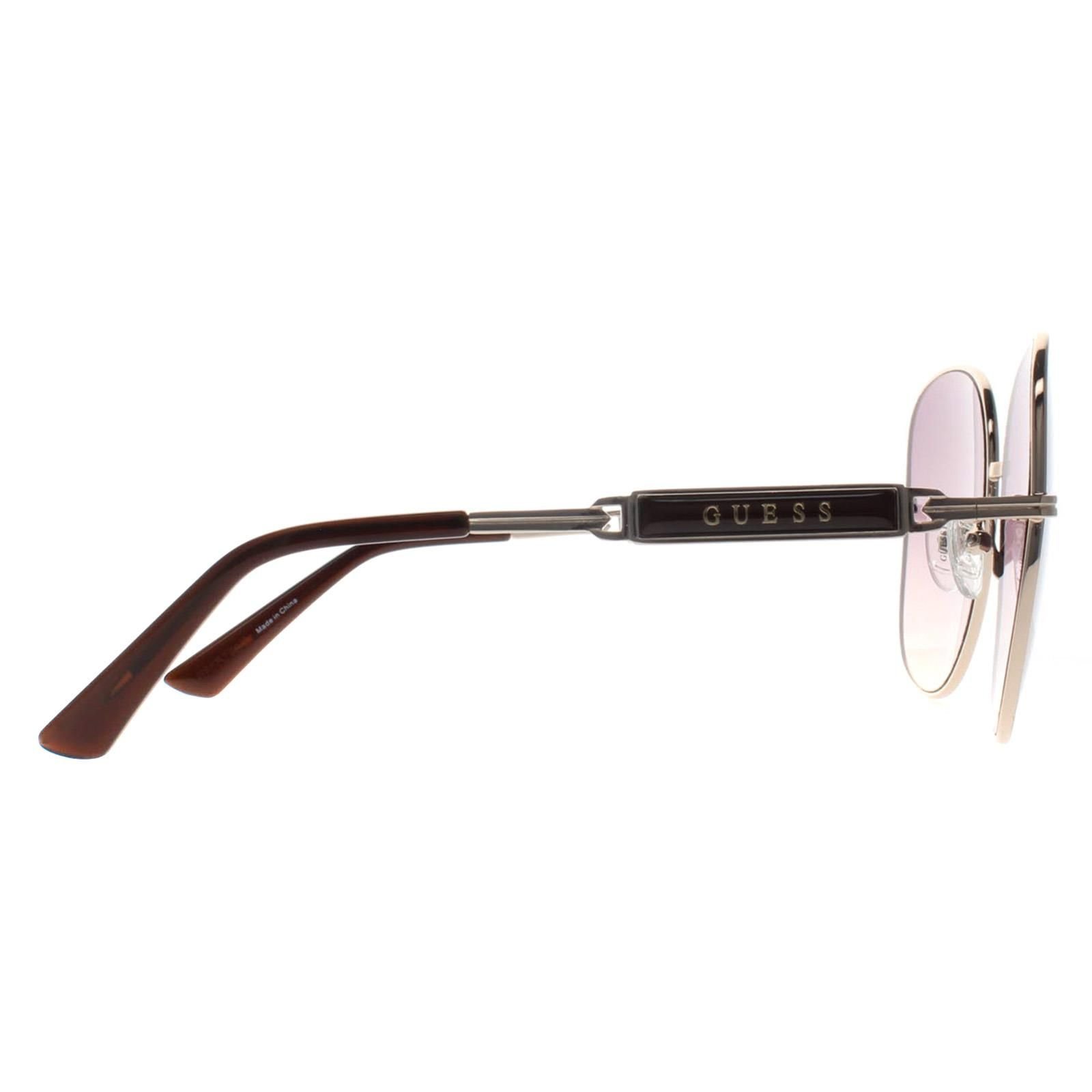 Guess Guess Women's Oval Gold Bordeaux Gradient GF6190 - 4