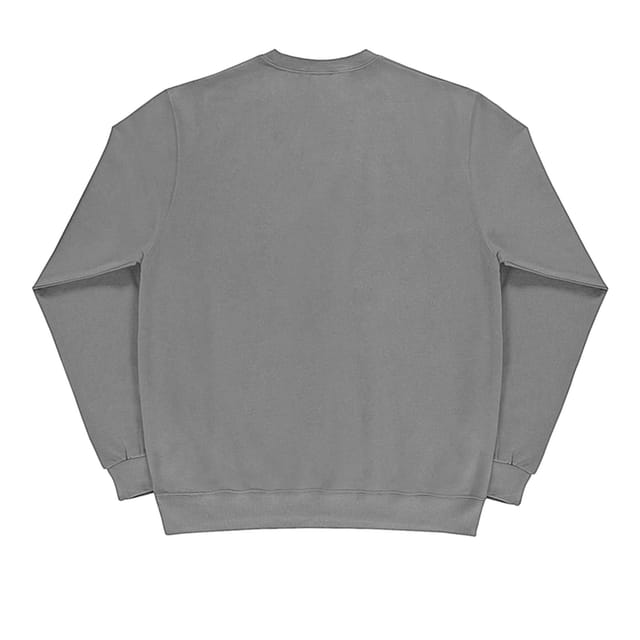 SG SG Men's Long Sleeve Crew Neck Sweatshirt Top in Grey - 2