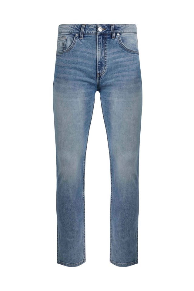 Weird Fish Weird Fish Men's Eddie Straight Leg Denim Jeans in Blue - 2