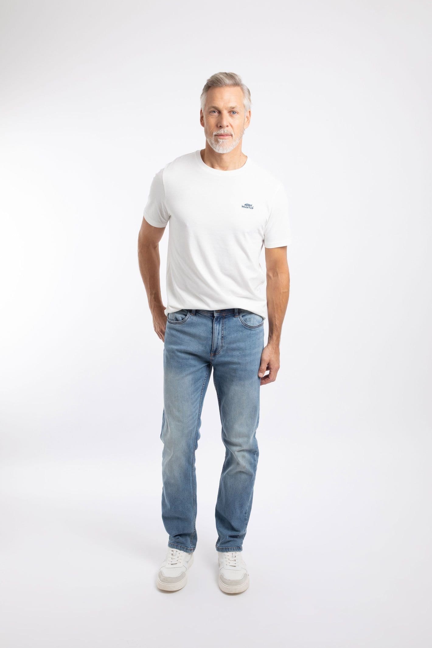 Weird Fish Weird Fish Men's Eddie Straight Leg Denim Jeans in Blue - 4