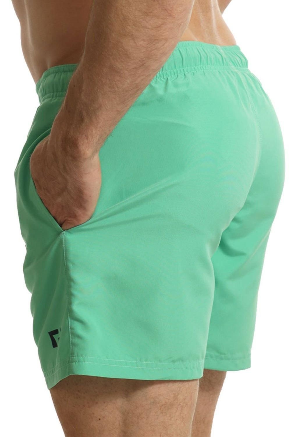 RIPT Essentials RIPT Essentials Men's Plain Swim Shorts in Aqua - 3