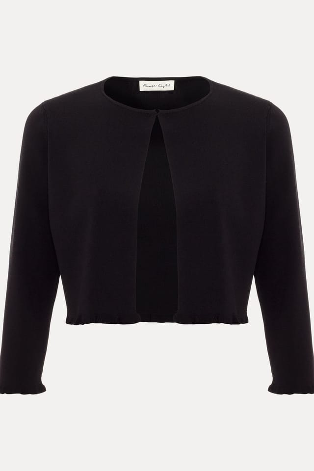 Phase Eight Phase Eight Women's Mimi Knit Bolero Cardigan in Black - 2
