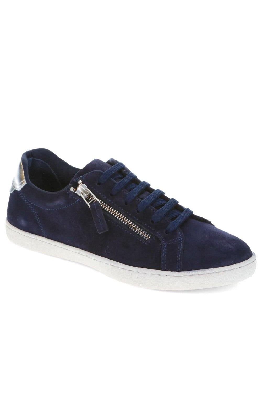 Jones Bootmaker Jones Bootmaker Women's Bambi Leather Trainers in Navy