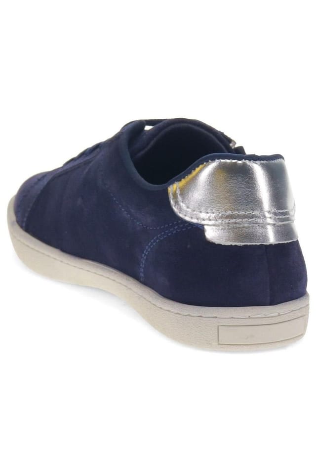 Jones Bootmaker Jones Bootmaker Women's Bambi Leather Trainers in Navy - 3