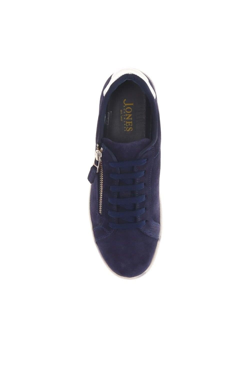 Jones Bootmaker Jones Bootmaker Women's Bambi Leather Trainers in Navy - 4