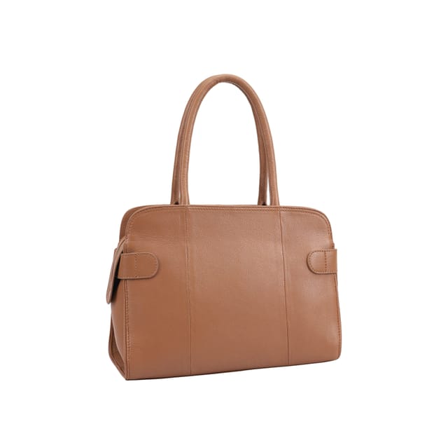 Paul Costelloe Paul Costelloe Women's Colima Leather Shoulder Bag in Brown - 2