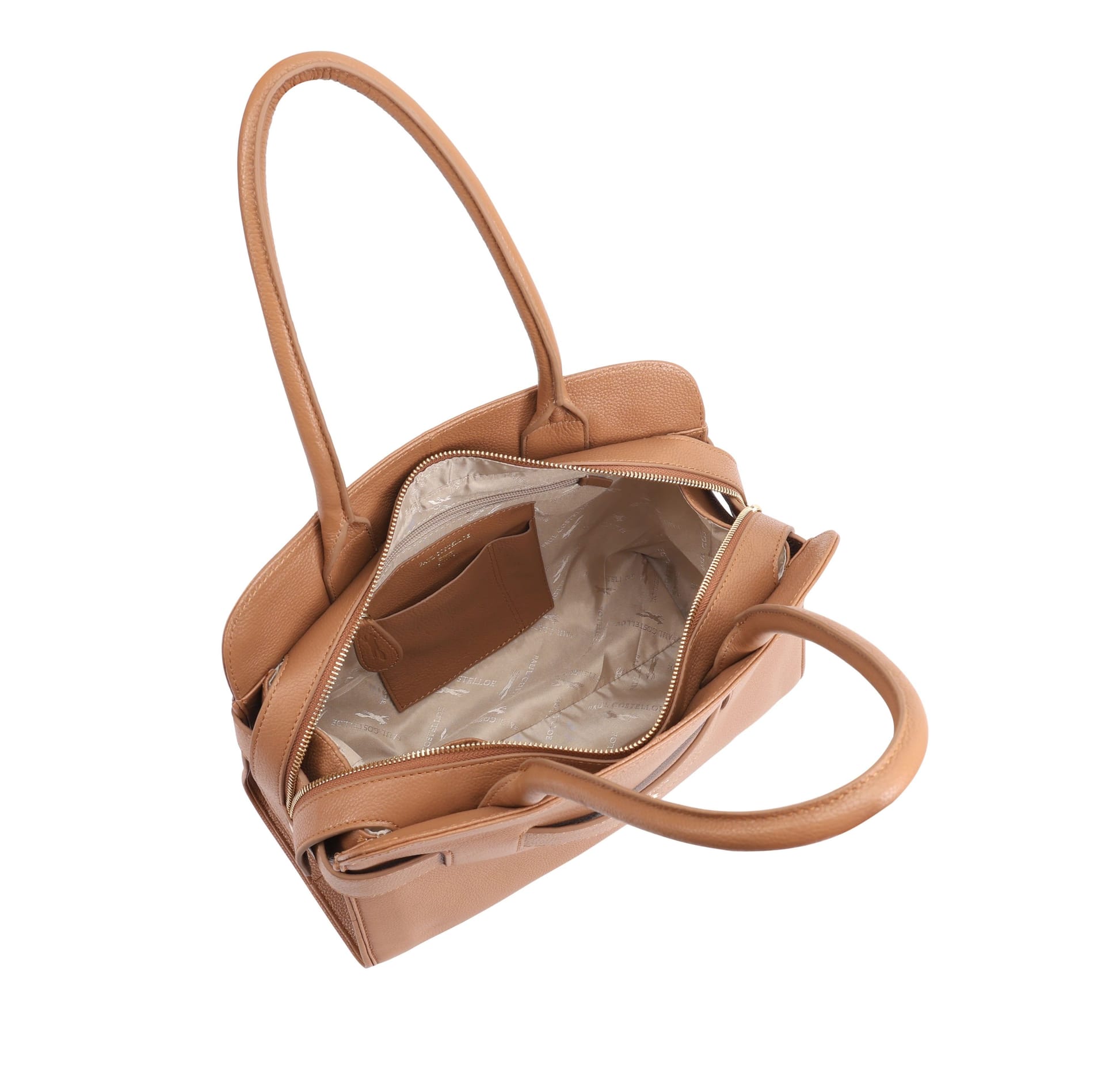 Paul Costelloe Paul Costelloe Women's Colima Leather Shoulder Bag in Brown - 4