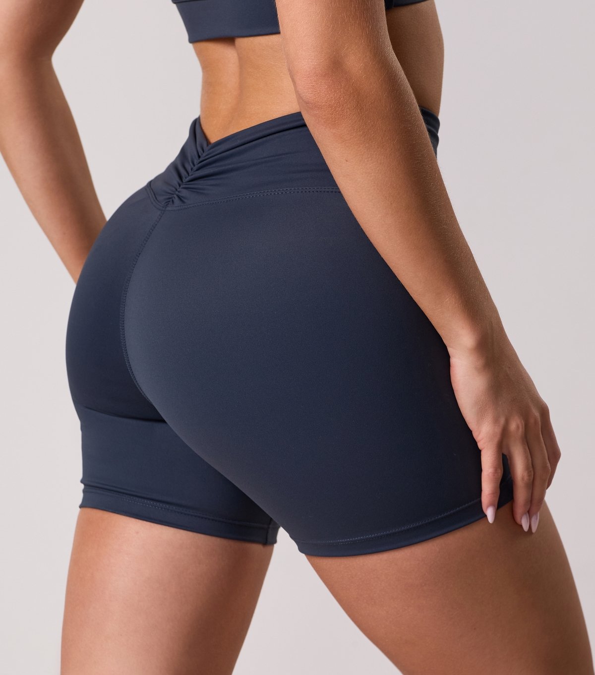 Gym King Women's Blue 365 Scrunched Back Shorts Gym King New Look - 4