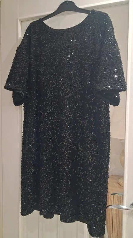 TU Woman Classy black sequined dress