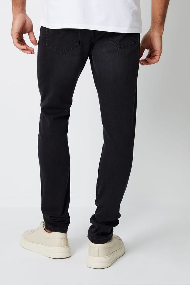 Threadbare Threadbare Men's 'Pendlebury' Skinny Fit Jeans With Stretch in Grey - 2