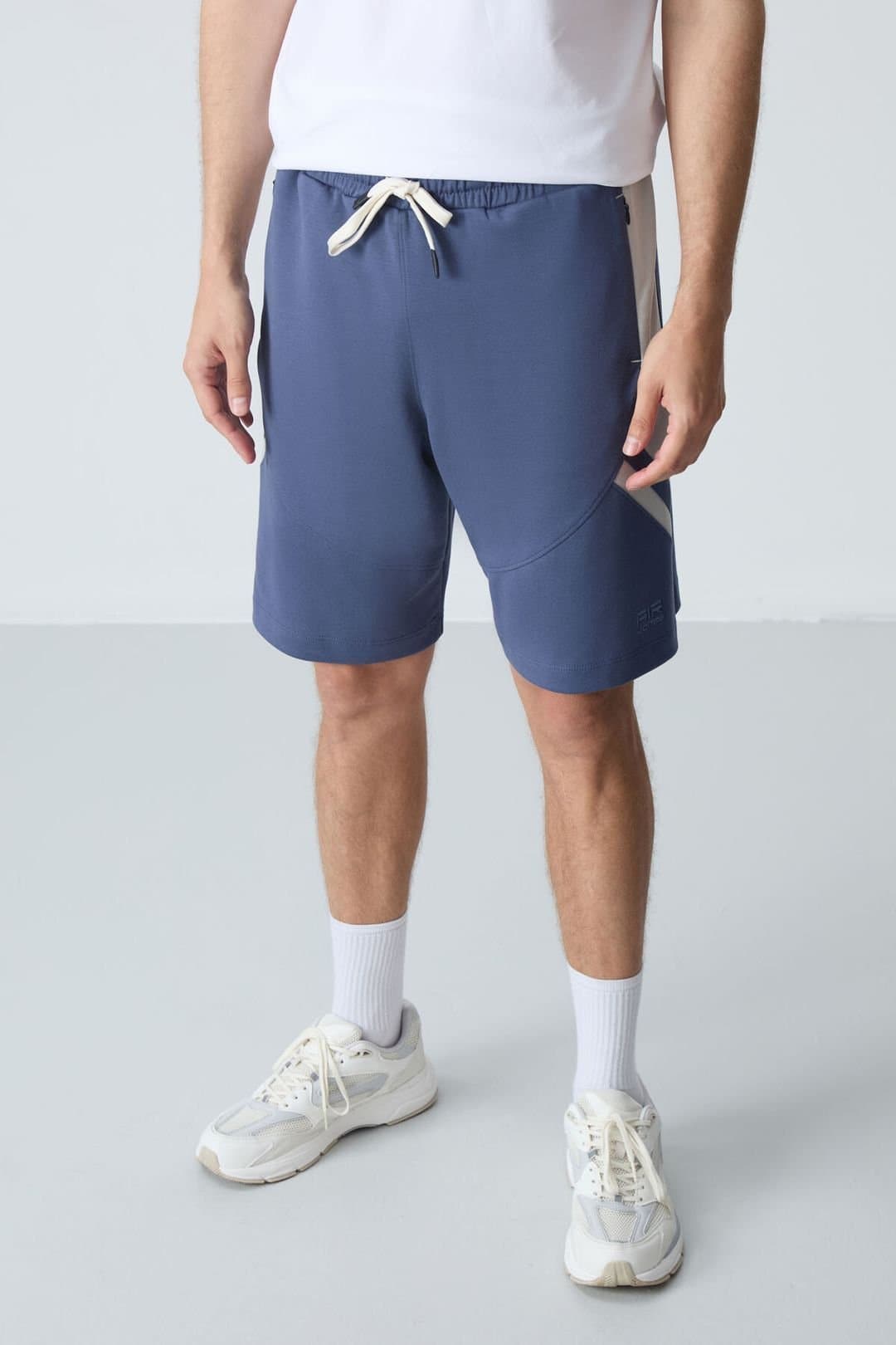 Tommy Life Tommy Life Men's Fleece Sweat Shorts in Mid Blue