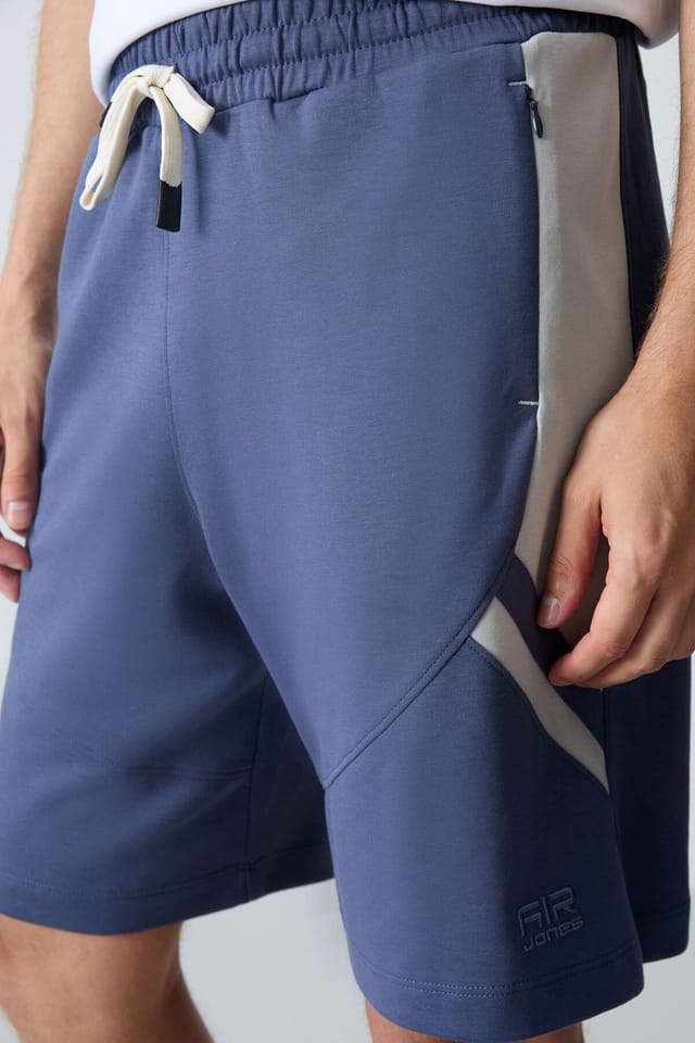 Tommy Life Tommy Life Men's Fleece Sweat Shorts in Mid Blue - 3