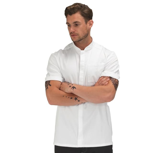 Le Chef Le Chef Men's ThermoCool Chefs Prep Jacket in White - 2