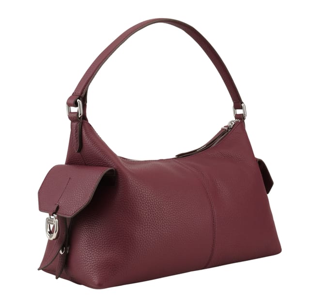 Dents Dents Women's Regency Leather Shoulder Bag in Burgundy - 2