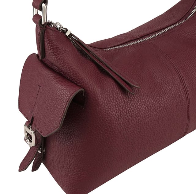 Dents Dents Women's Regency Leather Shoulder Bag in Burgundy - 3