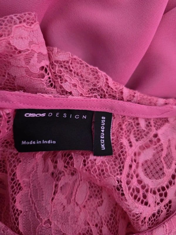 ASOS ASOS Chiffon & Lace Maxi Dress Size 12 - 1