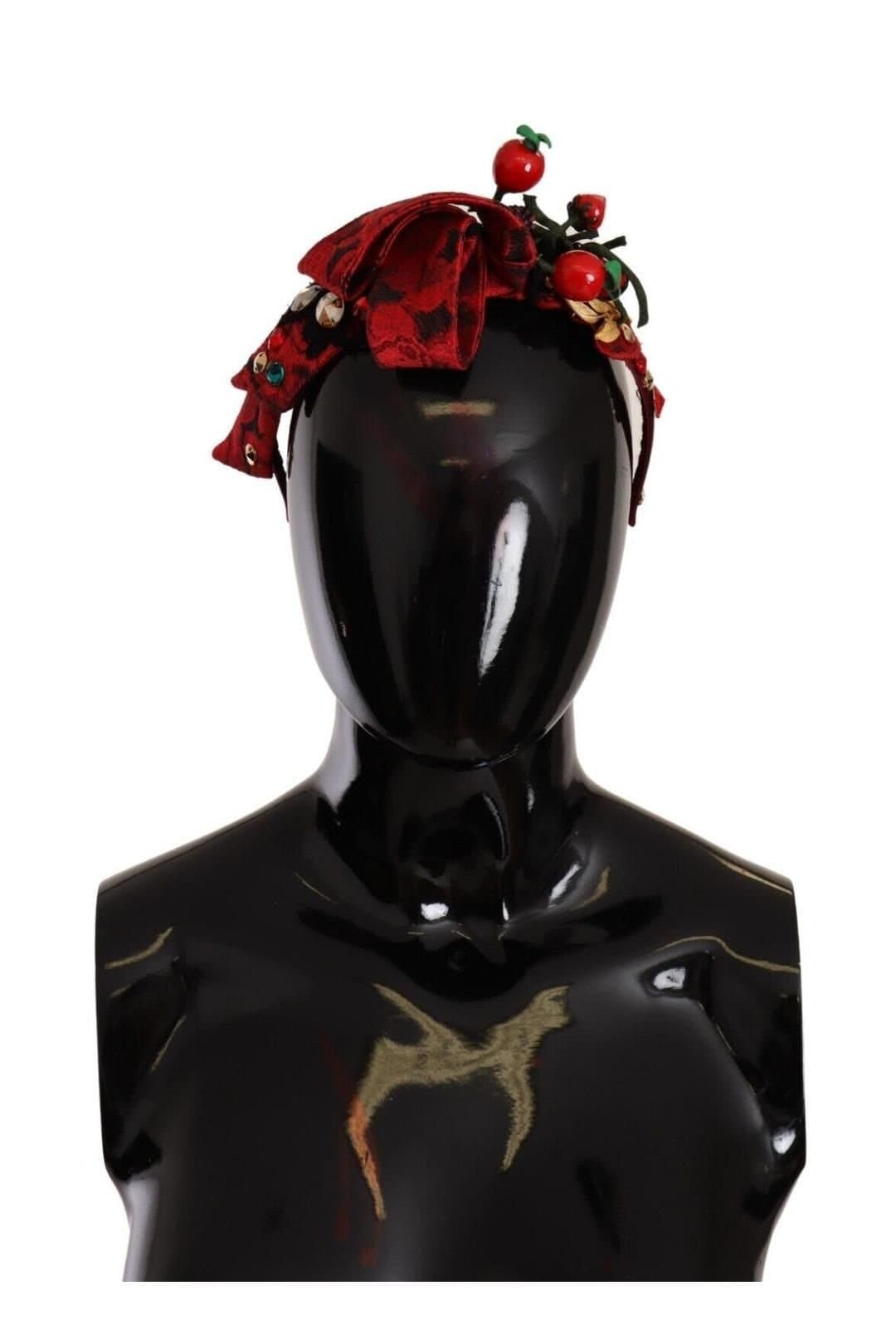 Dolce & Gabbana Dolce & Gabbana Red Crystal Embellished Headband