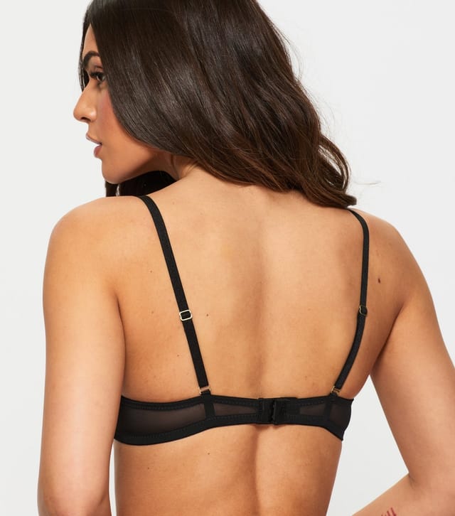Ann Summers Women's Black Sexy Lace Padded Balcony Bra Ann Summers New Look - 3