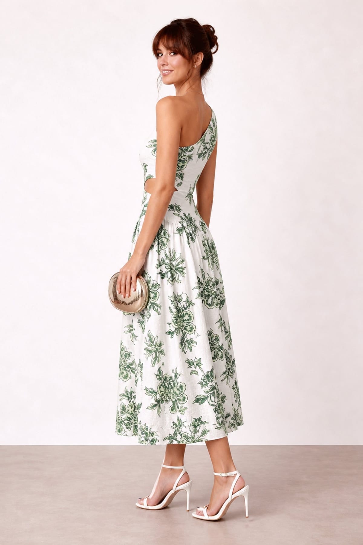 Style Cheat Style Cheat Women's Jasmine Green Print Dress - 1