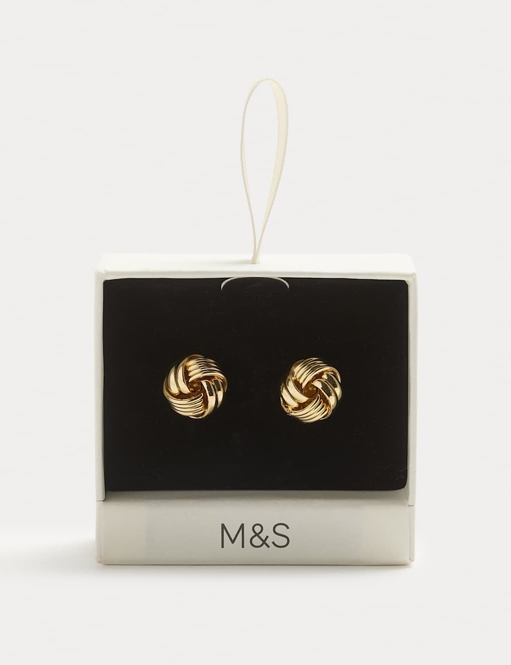 Marks & Spencer M&S Gold Tone Knot Cufflinks Gold