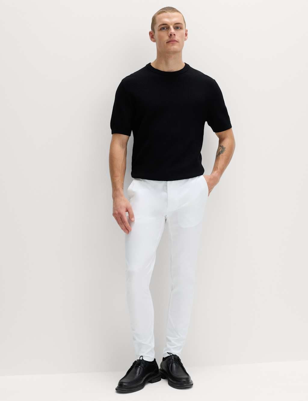 Marks & Spencer M&S Skinny Fit Stretch Chinos White
