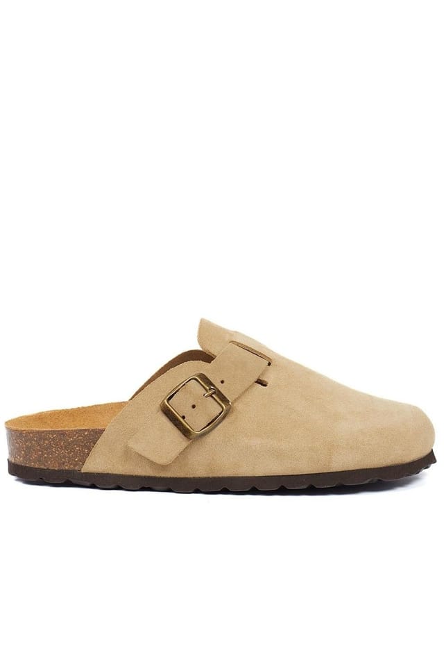 Jones Bootmaker Jones Bootmaker Women's Hestina Leather Mules in Beige - 2