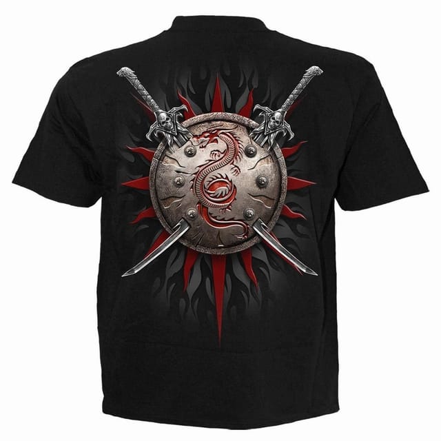 Spiral Spiral Men's ORIENTAL DRAGON - T-Shirt Black - 2