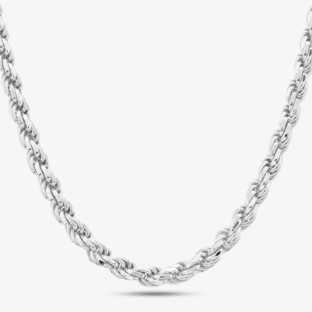 T.H.Baker T.H.Baker Women's Silver 20 Inch Rope Chain SDCR-730-AG-20