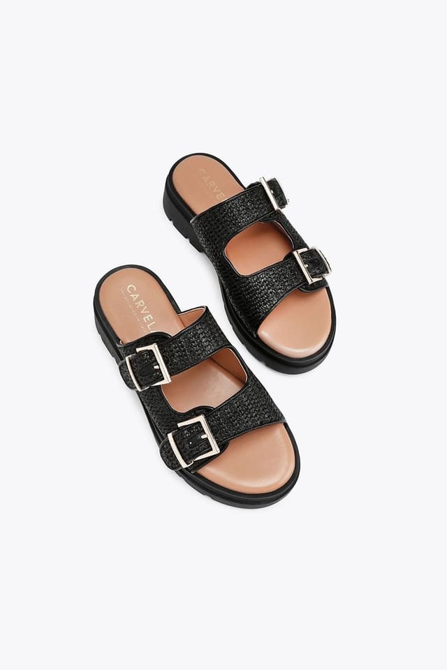 Carvela Carvela Women's 'Bormio Buckle' Fabric Sandals in Black - 2