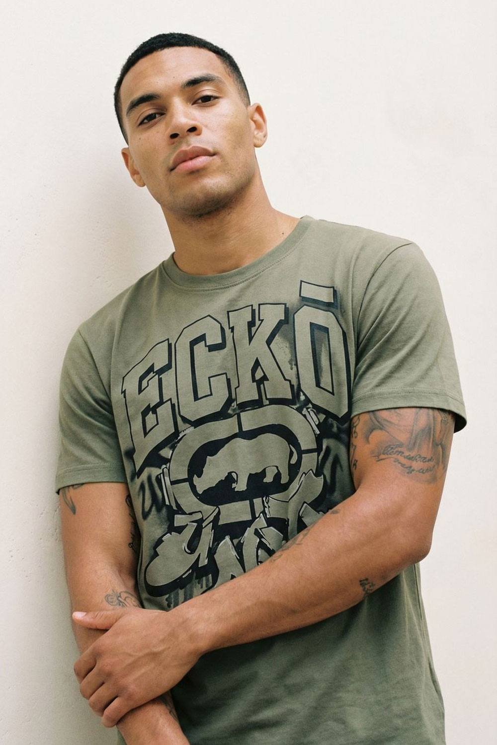 Ecko Untld. Ecko Untld. Men's Spray T-Shirt in Olive - 4