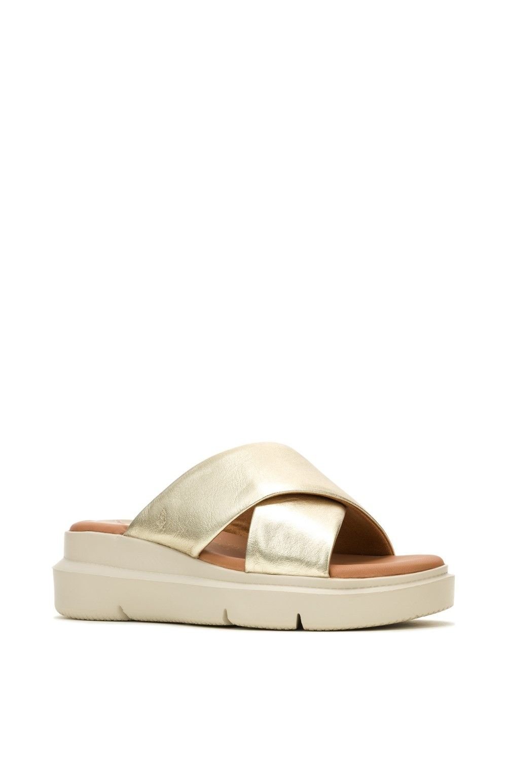 Hush Puppies Hush Puppies Women's Uplift Crossover Slide in Metallic Gold - 3