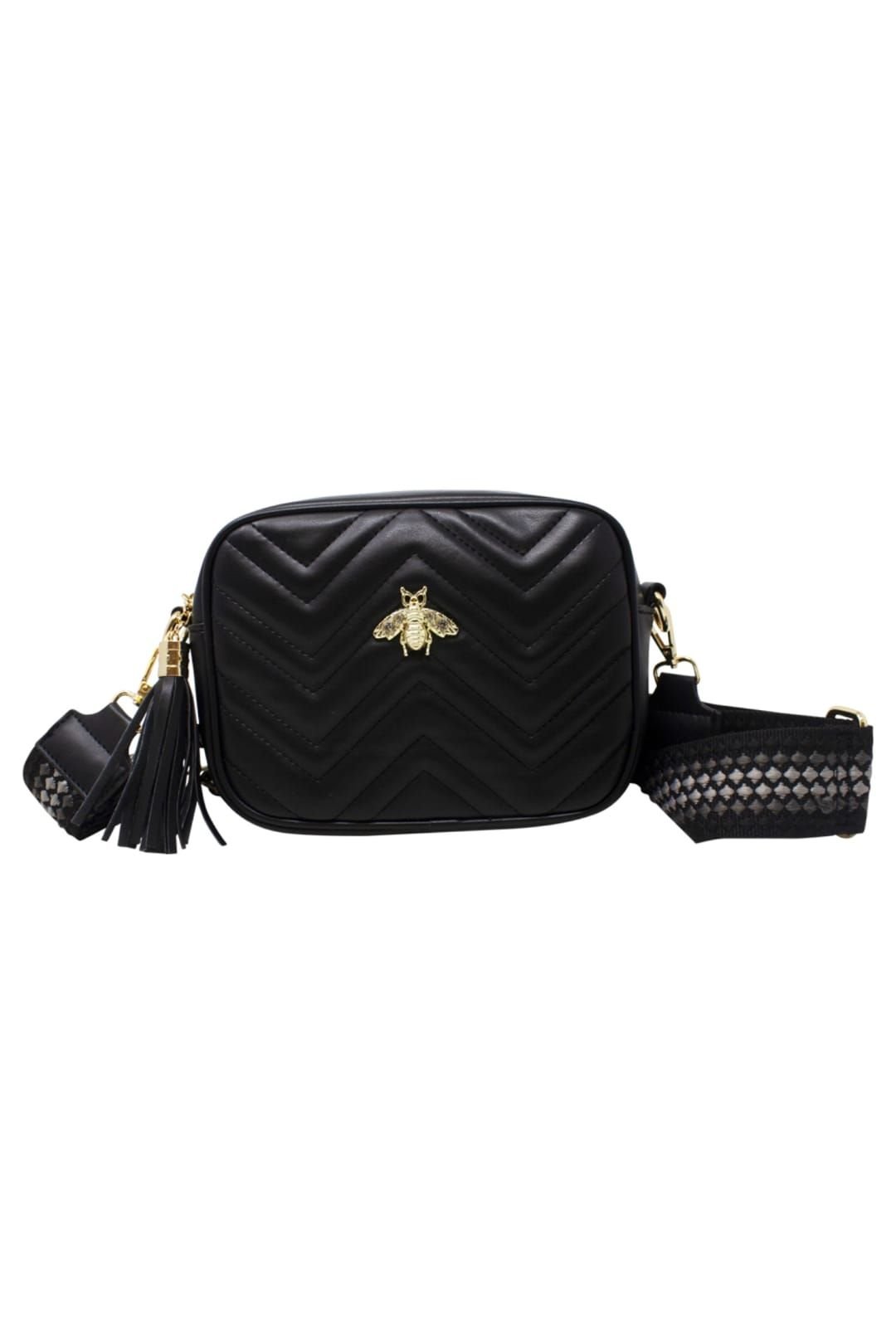 SVNX SVNX Women's Bee Embellished Camera Bag in Black - 4