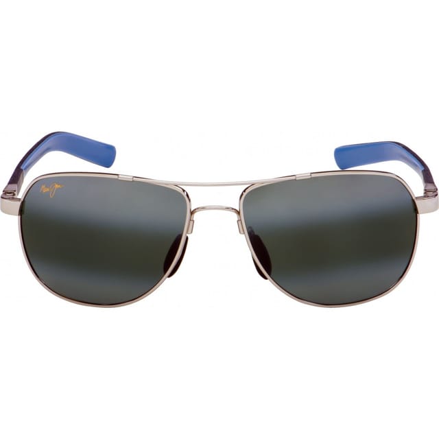 Maui Jim Maui Jim Men's 327-17 Aviator/Navigator Sunglasses in Silver - 2